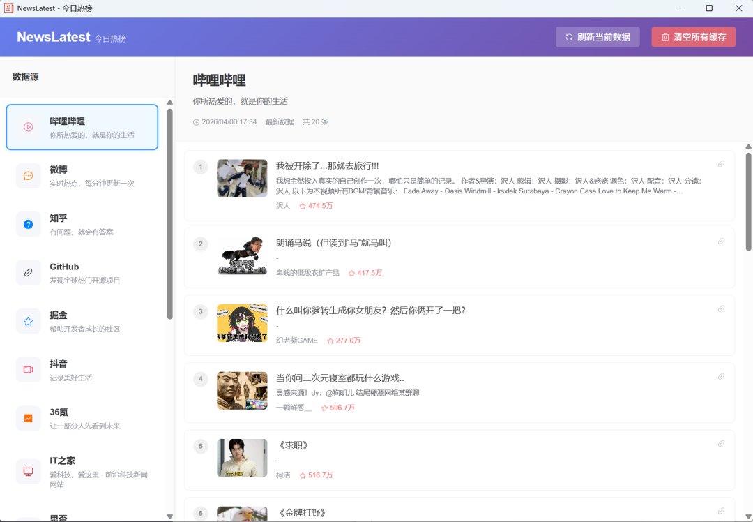 newslatest - 聚合新闻小工具
